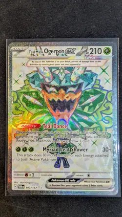 Teal Mask Ogerpon ex 190/167 Ultra Rare NM - Twilight Masquerade | Pokemon TCG - Image 1