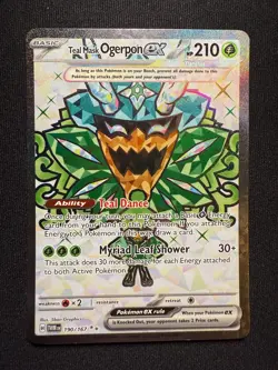 Pokemon TCG Teal Mask Ogerpon ex 190/167 – Twilight Masquerade – Ultra Rare – NM - Image 2