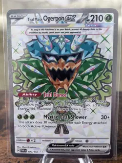 Pokemon TCG Teal Mask Ogerpon EX Twilight Masquerade 190/167 M/Nm - Image 1
