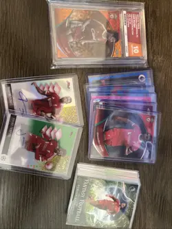 Liverpool Football Card Bundle, Graded, 2 Autos, Numbered And Inserts. - Image 1