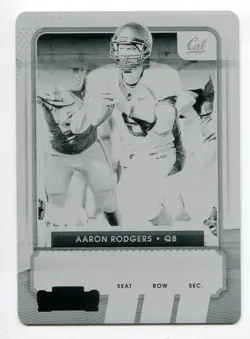 2021 Contenders DP Printing Plate Aaron Rodgers 1/1 California Golden Bears - Image 1