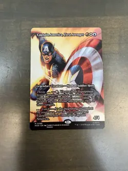 Captain America, First Avenger Borderless Regula Marvel Super Heroes Mtg Nm 0088 - Image 1