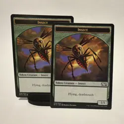 Magic: The Gathering Insect M15 x4 Token Creature Flying Deathtouch Regular - Image 1