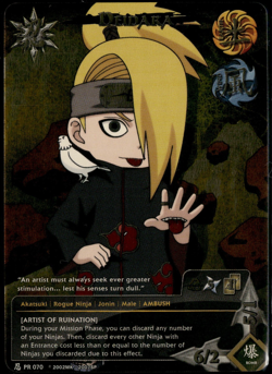 Deidara PR070 PR 070 2011 Ultimate Battle Tin Promo English Naruto CCG Card (LP) - Image 1