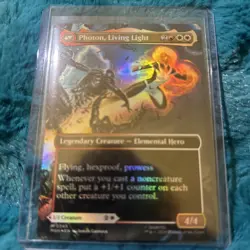 Monica Rambeau Photon, Living Light Borderless Marvel Super Heroes Foil 345 - Image 3