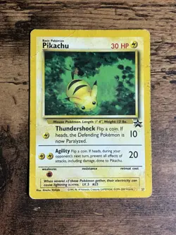 Pikachu #27 Pokemon TCG Black Star Promo WOTC - DMG - Image 1