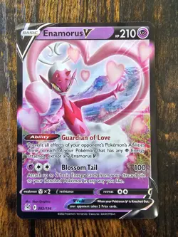 Enamorus V 082/196 Ultra Rare Lost Origin Pokemon TCG Near Mint - Image 1