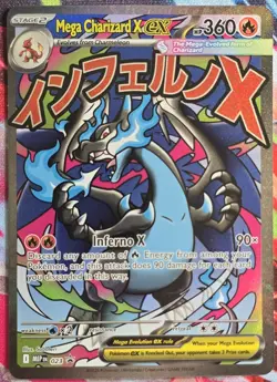 Pokemon TCG Mega Charizard X EX ME Phantasmal Flames 023 Promo English Mint - Image 1