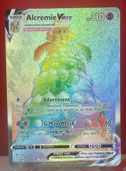 Pokemon Alcremie VMAX - Holo Full Art Secret Rare - 73/72 - Shining Fates NM - Image 1