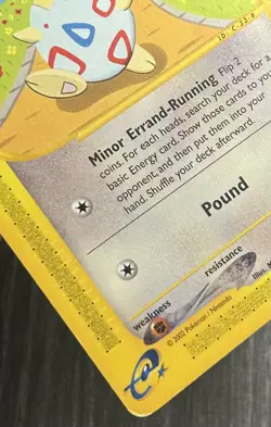 Pokemon TCG Togepi 114/147 Aquapolis - Image 2