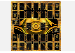 Card Rubber Mat - 2 Player, Square Playmat for Gamer 60X60Cm/23.6X23.6Inch - Image 1