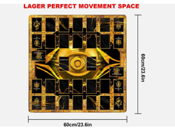Card Rubber Mat - 2 Player, Square Playmat for Gamer 60X60Cm/23.6X23.6Inch - Image 2
