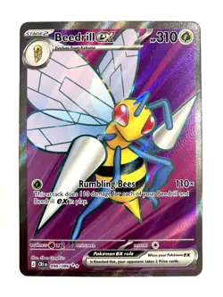 Beedrill ex 098/086 Chaos Rising Ultra Rare Full Art Pokemon TCG NM - Image 1