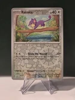 Rattata 019/165 Reverse Holo Scarlet & Violet 151 MEW Pokemon NM - Image 1
