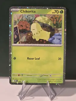 Chikorita 069/MEP Black Star Promo Holo Mega Evolution Promos Pokemon Card LP - Image 1