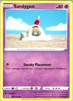 Sandygast 081/192 Rebel Clash Common Pokemon Lightly Played - Image 1