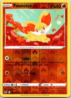 Fennekin 025/195 Silver Tempest Common Pokemon Lightly Played - Image 1