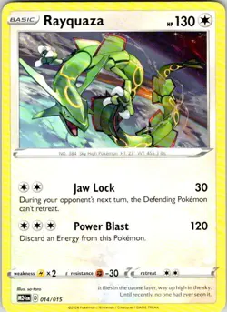 Rayquaza 014/015 McDonald's Promos 2024 Promo Pokemon Lightly Played - Image 1