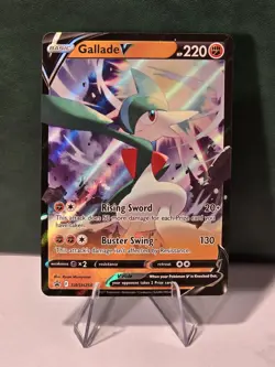 Gallade V SWSH258 Ultra Rare Holo Black Star Promo Sword & Shield Pokemon Card - Image 1