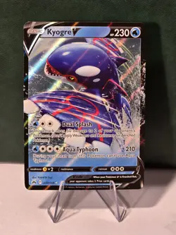 Kyogre V 037/159 Ultra Rare Holo Sword & Shield Crown Zenith Pokemon TCG Card NM - Image 1