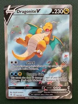 Pokemon Dragonite V Alt Art Holo Ultra Rare Evolving Skies #192/203 Near Mint - Image 1
