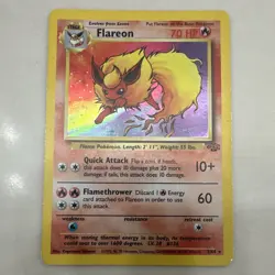 The Pokemon Company Flareon 03/64 Jungle Holo Rare ENG Unlimited Stage 1 HP70 - Image 1