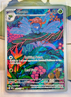 Pokemon TCG Gloom 198/197 SV03 Obsidian Flames Illustration Rare Full Art Holo - Image 1