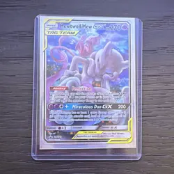 The Pokemon Company Mewtwo & Mew GX TAG TEAM Promo Holo SM191 270 HP English - Image 1
