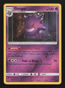 Pokemon Card Gengar 38/111 Crimson Invasion Rare Reverse Holo Near Mint - Image 1