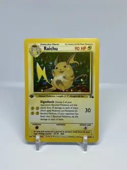 1999 Raichu Holo 14/62 Fossil 1st Edition Clean NM/LP Pokemon WOTC Rare - Image 1