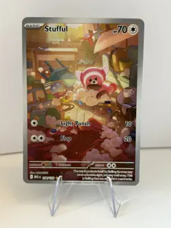 Stufful 154/132 Illustration Rare Mega Evolution Pokemon NM - Image 1