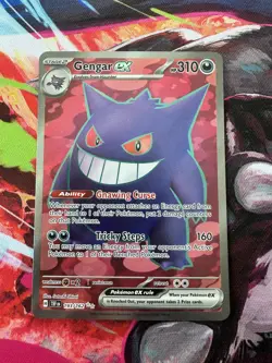 Gengar ex 193/162 Ultra Rare SV05: Pokemon Temporal Forces Holo Near Mint - Image 1