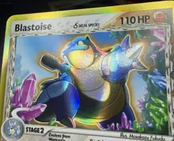 Pokemon TCG Blastoise 2/100 Stage 2 110 HP Holo Rare English Delta Species NM- - Image 5
