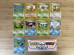 Pokemon Japanese Crossing the Ruins (Neo Discovery) Lot 9 Cards NM Wooper - Image 1