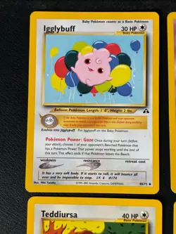 Pokemon Neo Discovery, Lot 9 Cards, 1st Edition, Vintage LP - Image 3