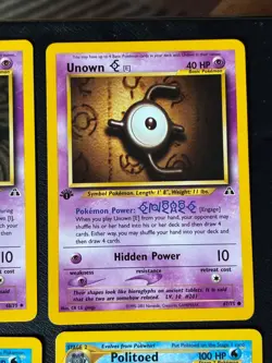 Pokemon Neo Discovery, Lot 9 Cards, 1st Edition, Vintage LP - Image 5
