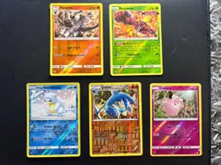 Pokemon TCG older holo rare Cards Bundle x5 - mint - Image 1
