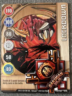 Bakugan Battle Brawlers Lockdown 🥉 Copper Gate Card 18/48b Dragonoid - Image 2