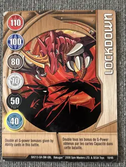 Bakugan Battle Brawlers Lockdown 🥉 Copper Gate Card 18/48b Dragonoid - Image 3
