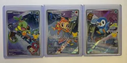Pokemon TCG First Partner Illustration Collection Series 1 Gen 4 Sinnoh Starters - Image 1