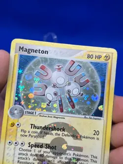 2004 Pokemon EX FireRed & LeafGreen Magneton 27/112 Reverse Holo Rare MP - Image 2