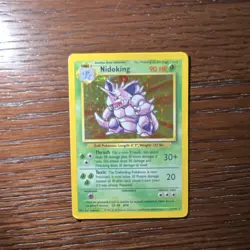 Pokemon TCG Nidoking Base Set 11/102 Holo Rare English 1999 Wizards - Image 1