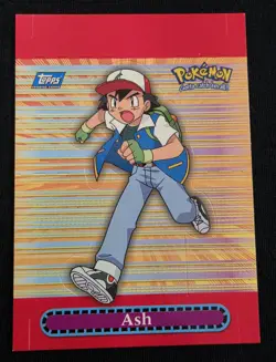 Ash ketchum Pop Up Topps TV Animation Edition Pokemon Card Blue Logo - 1 of 10 - Image 1