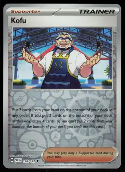 Kofu 138/142 Uncommon Stellar Crown Pokemon Reverse Holo Near Mint - Image 1