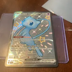 Pokemon TCG Mew ex 216/091 SV: Paldean Fates Shiny Ultra Rare Full Art Holo 2024 - Image 1