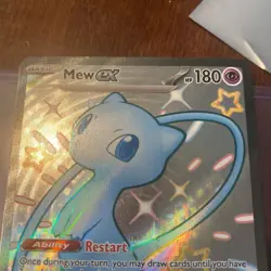 Pokemon TCG Mew ex 216/091 SV: Paldean Fates Shiny Ultra Rare Full Art Holo 2024 - Image 2