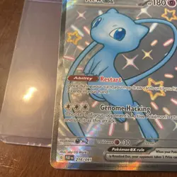 Pokemon TCG Mew ex 216/091 SV: Paldean Fates Shiny Ultra Rare Full Art Holo 2024 - Image 3