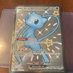 Pokemon TCG Mew ex 216/091 SV: Paldean Fates Shiny Ultra Rare Full Art Holo 2024 - Image 4