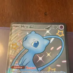 Pokemon TCG Mew ex 216/091 SV: Paldean Fates Shiny Ultra Rare Full Art Holo 2024 - Image 5