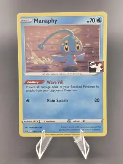 Manaphy Prize Pack Promo Stamped Pokemon Card NM 41/172 - Image 1